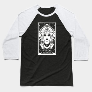 Virgo - Tarot Style Baseball T-Shirt